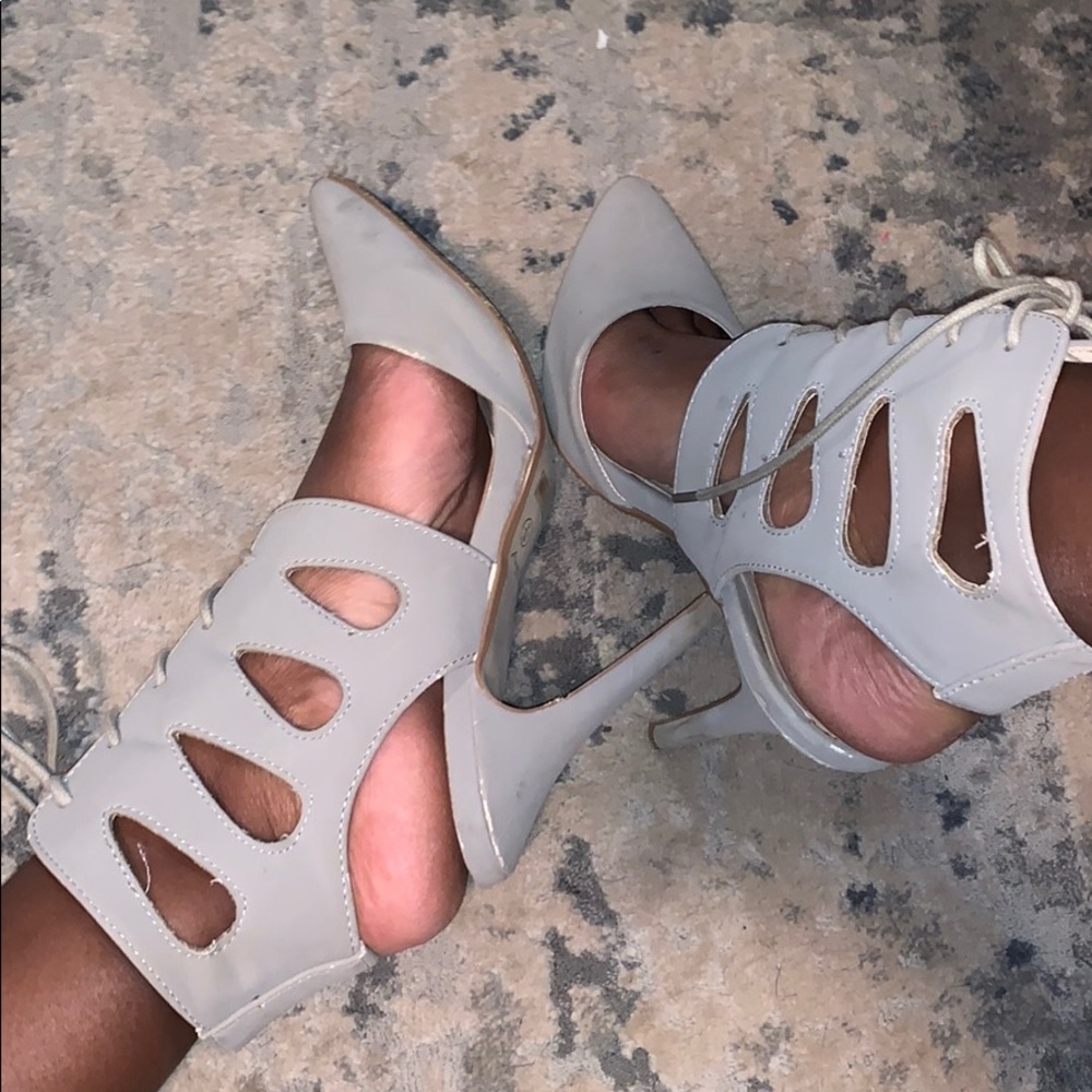 Nude Cutout Heel